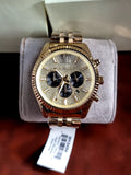 Buy Shop Michael Kors Lexington Crystals Gold Dial Gold Steel Strap Watch for Men - MK8494 USA Online