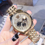 Buy Shop Michael Kors Lexington Crystals Gold Dial Gold Steel Strap Watch for Men - MK8494 USA Online