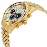 Buy Shop Michael Kors Lexington Crystals Gold Dial Gold Steel Strap Watch for Men - MK8494 USA Online