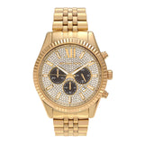 Buy Shop Michael Kors Lexington Crystals Gold Dial Gold Steel Strap Watch for Men - MK8494 USA Online