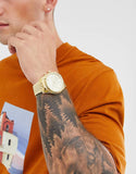 Buy Shop Michael Kors Lexington Gold Dial Gold Steel Strap Watch for Men - MK8281 USA Online