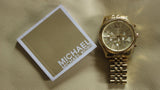 Buy Shop Michael Kors Lexington Gold Dial Gold Steel Strap Watch for Men - MK8281 USA Online