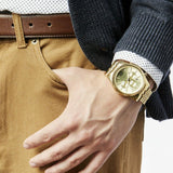 Buy Shop Michael Kors Lexington Gold Dial Gold Steel Strap Watch for Men - MK8281 USA Online