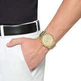 Buy Shop Michael Kors Lexington Gold Dial Gold Steel Strap Watch for Men - MK8281 USA Online