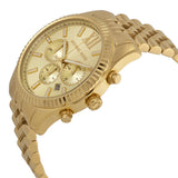 Buy Shop Michael Kors Lexington Gold Dial Gold Steel Strap Watch for Men - MK8281 USA Online