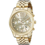 Buy Shop Michael Kors Lexington Gold Dial Gold Steel Strap Watch for Men - MK8281 USA Online