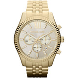 Buy Shop Michael Kors Lexington Gold Dial Gold Steel Strap Watch for Men - MK8281 USA Online