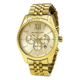 Buy Shop Michael Kors Lexington Gold Dial Gold Steel Strap Watch for Men - MK8281 USA Online