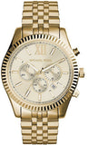 Buy Shop Michael Kors Lexington Gold Dial Gold Steel Strap Watch for Men - MK8281 USA Online