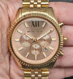 Buy Shop Michael Kors Lexington Gold Dial Gold Steel Strap Watch for Women - MK6473 USA Online
