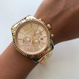 Buy Shop Michael Kors Lexington Gold Dial Gold Steel Strap Watch for Women - MK6473 USA Online