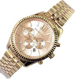 Buy Shop Michael Kors Lexington Gold Dial Gold Steel Strap Watch for Women - MK6473 USA Online