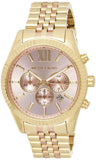 Buy Shop Michael Kors Lexington Gold Dial Gold Steel Strap Watch for Women - MK6473 USA Online