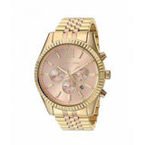 Buy Shop Michael Kors Lexington Gold Dial Gold Steel Strap Watch for Women - MK6473 USA Online