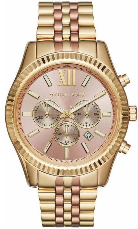 Buy Shop Michael Kors Lexington Gold Dial Gold Steel Strap Watch for Women - MK6473 USA Online