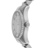 Buy Shop Michael Kors Lexington Lux Three Hand Mother of Pearl Silver Dial Silver Steel Strap Watch for Women - MK7445 USA Online