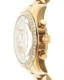 Buy Shop Michael Kors Lexington Mother of Pearl White Dial Gold Steel Strap Watch For Women - MK7241 USA Online