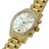Buy Shop Michael Kors Lexington Mother of Pearl White Dial Gold Steel Strap Watch For Women - MK7241 USA Online