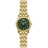 Buy Shop Michael Kors Lexington Pave Three-Hand Green Dial Gold Steel Strap Watch for Women - MK4842 USA Online