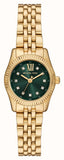 Buy Shop Michael Kors Lexington Pave Three-Hand Green Dial Gold Steel Strap Watch for Women - MK4842 USA Online