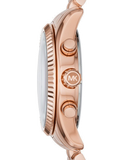 Buy Shop Michael Kors Lexington Purple Dial Rose Gold Steel Strap Watch For Women - MK6207 USA Online