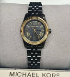 Buy Shop Michael Kors Lexington Quartz Black Dial Black Steel Strap Watch for Women - MK3299 USA Online