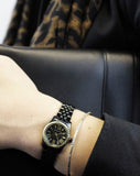 Buy Shop Michael Kors Lexington Quartz Black Dial Black Steel Strap Watch for Women - MK3299 USA Online