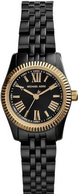 Buy Shop Michael Kors Lexington Quartz Black Dial Black Steel Strap Watch for Women - MK3299 USA Online