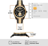 Buy Shop Michael Kors Lexington Quartz Black Dial Two Tone Steel Strap Watch For Men - MK8948 USA Online