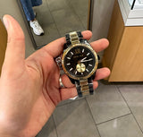 Buy Shop Michael Kors Lexington Quartz Black Dial Two Tone Steel Strap Watch For Men - MK8948 USA Online