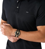 Buy Shop Michael Kors Lexington Quartz Black Dial Two Tone Steel Strap Watch For Men - MK8948 USA Online