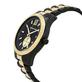 Buy Shop Michael Kors Lexington Quartz Black Dial Two Tone Steel Strap Watch For Men - MK8948 USA Online
