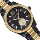 Buy Shop Michael Kors Lexington Quartz Black Dial Two Tone Steel Strap Watch For Men - MK8948 USA Online