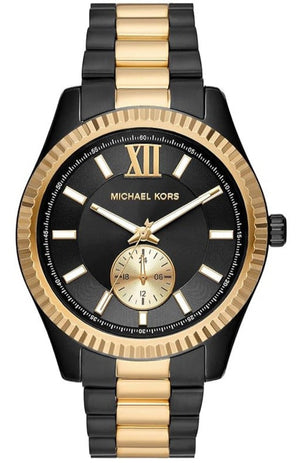 Buy Shop Michael Kors Lexington Quartz Black Dial Two Tone Steel Strap Watch For Men - MK8948 USA Online