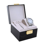 Buy Shop Michael Kors Lexington Crystals Mother of Pearl White Dial Silver Steel Strap Watch for Women - MK1087 USA Online