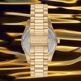 Buy Shop Michael Kors Lexington Quartz Gold Dial Gold Steel Strap Watch For Men - MK8947 USA Online