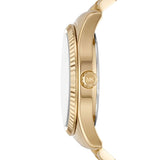 Buy Shop Michael Kors Lexington Quartz Gold Dial Gold Steel Strap Watch For Men - MK8947 USA Online