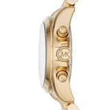 Buy Shop Michael Kors Lexington Quartz Gold Dial Gold Steel Strap Watch For Women - MK6267 USA Online