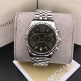 Buy Shop Michael Kors Lexington Quartz Green Dial Silver Steel Strap Watch For Women - MK6222 USA Online