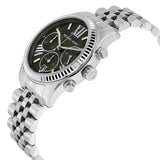 Buy Shop Michael Kors Lexington Quartz Green Dial Silver Steel Strap Watch For Women - MK6222 USA Online