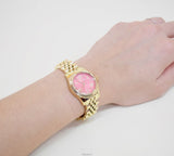 Buy Shop Michael Kors Lexington Quartz Orange Dial Gold Steel Strap Watch For Women - MK3284 USA Online