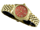 Buy Shop Michael Kors Lexington Quartz Orange Dial Gold Steel Strap Watch For Women - MK3284 USA Online