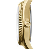 Buy Shop Michael Kors Lexington Quartz Pink Dial Gold Steel Strap Watch For Women - MK3270 USA Online