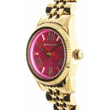 Buy Shop Michael Kors Lexington Quartz Pink Dial Gold Steel Strap Watch For Women - MK3270 USA Online
