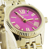 Buy Shop Michael Kors Lexington Quartz Pink Dial Gold Steel Strap Watch For Women - MK3270 USA Online