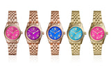 Buy Shop Michael Kors Lexington Quartz Pink Dial Rose Gold Steel Strap Watch For Women - MK3273 USA Online