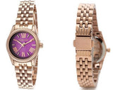 Buy Shop Michael Kors Lexington Quartz Pink Dial Rose Gold Steel Strap Watch For Women - MK3273 USA Online