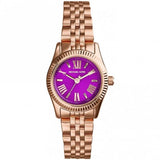 Buy Shop Michael Kors Lexington Quartz Pink Dial Rose Gold Steel Strap Watch For Women - MK3273 USA Online