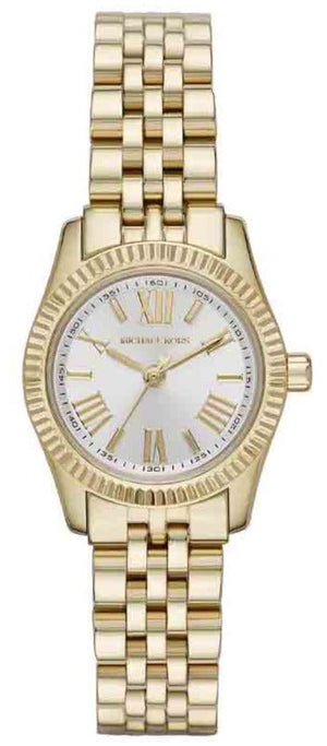 Buy Shop 🎁 Michael Kors Lexington Quartz Silver Dial Gold Steel Strap Watch For Women - MK3229 (100% off) USA Online