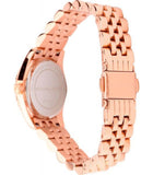 Buy Shop Michael Kors Lexington Quartz White Dial Rose Gold Steel Strap Watch For Women - MK3230 USA Online